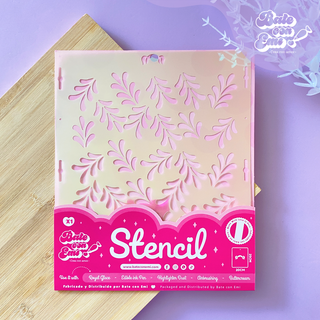 Stencil Hojas